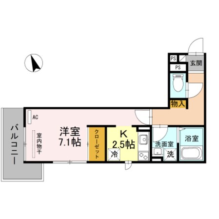 玉出駅 徒歩3分 2階の物件間取画像